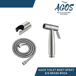 AGOS TOILET BIDET SPRAY S/S BRASS #304