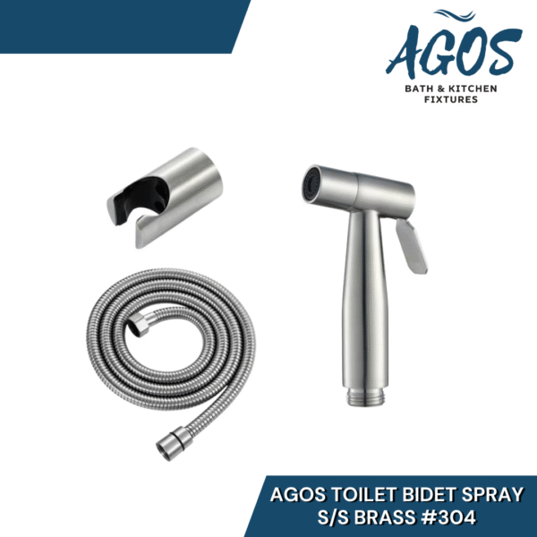 AGOS TOILET BIDET SPRAY S/S BRASS #304
