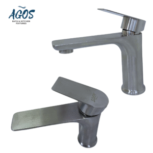 AGOS TOP MOUNT FAUCET SS8001 WARM & COLD 170MMX155MM